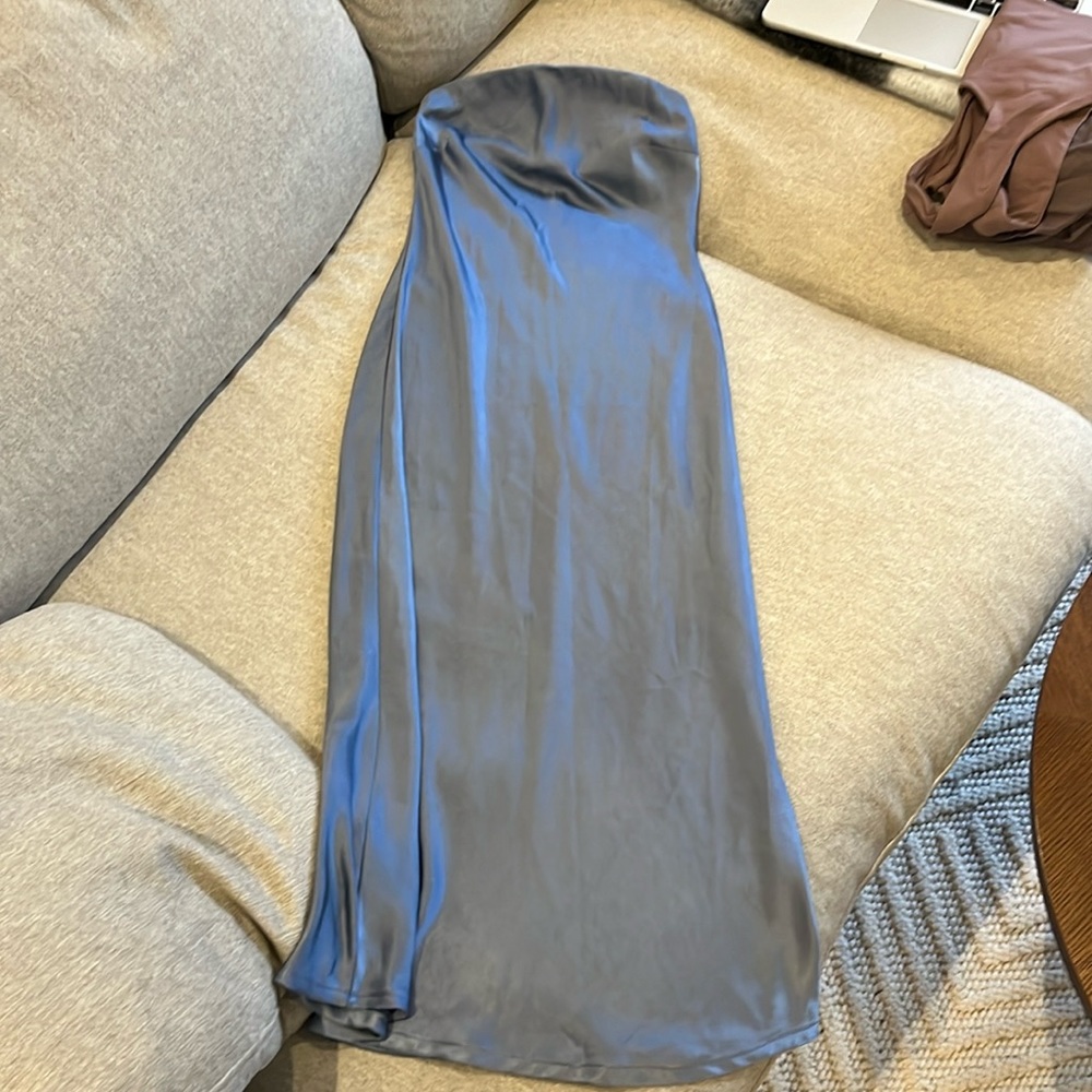 Beautiful strapless slip dress